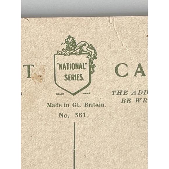 Antique Postcard 1900s Ephemera Boy Girl Reconciliation Litho Unposted Colorful - Picture 6 of 7